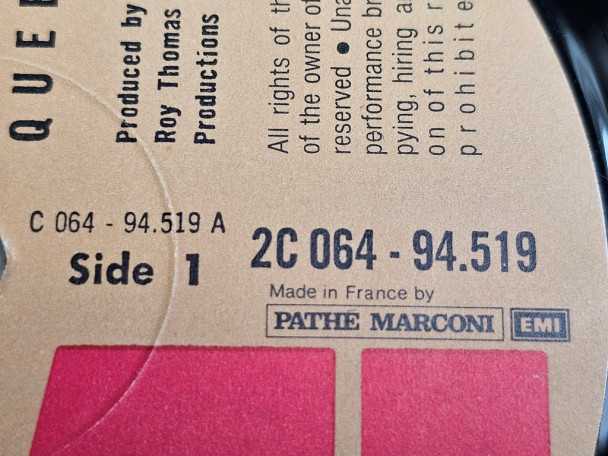 12" Vinyl album Queen 1 (France) Varia 2 1973 1st press | Buy