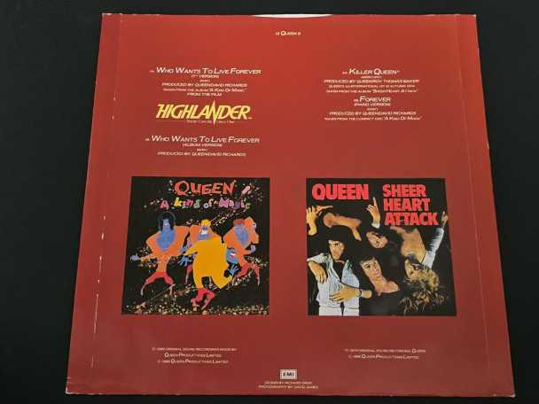 12" Vinyl maxi Queen Who wants to live forever (UK) | Buy