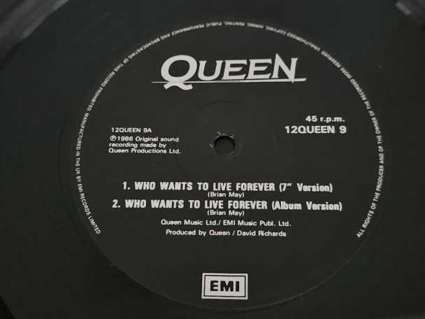 12" Vinyl maxi Queen Who wants to live forever (UK) | Buy