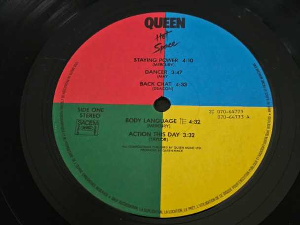 12" Vinyl album Queen Hot Space (France) | Buy