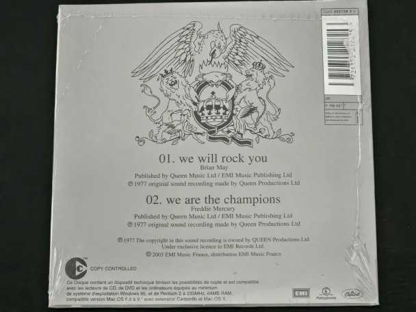 Cd Single Queen We will rock you (France) Cardboard Silver sealed | Buy