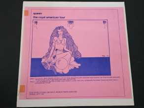 12" Vinyl album Queen The Royal American Tour (USA) Pink blue color
