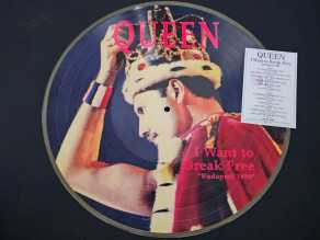 12" Vinyl album Queen I Want To Break Free Budapest (Italy) Picture disc