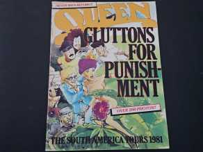 Tour Programme Queen 1981 Gluttons for punishment (USA) The South America tours